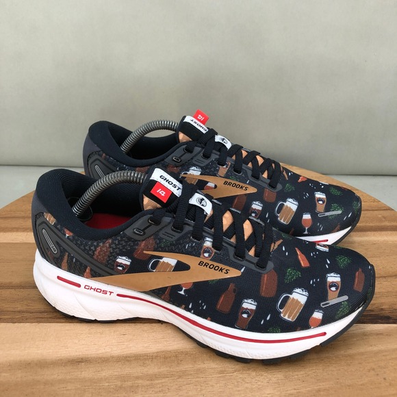 Brooks Shoes - Brooks X Deschutes Brewery Ghost 14 Running Shoes Size 6 Womens Beer Mug Pattern